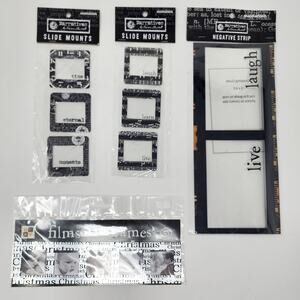 Imaginations 2 Slide Mounts, Negative Strip. Filmstrip Frame Scrapbook Journal